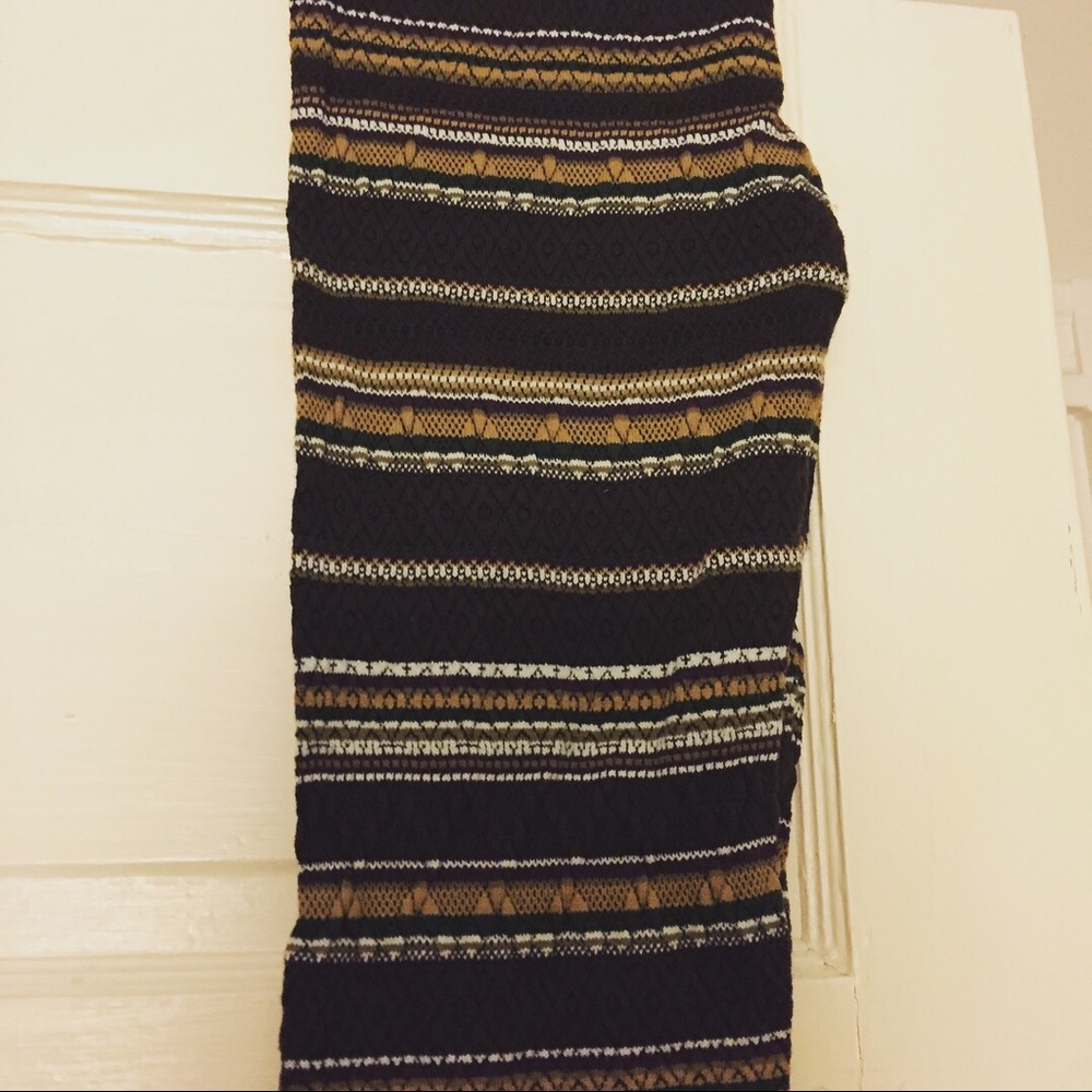 vintage Free People textured knit leggings.